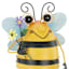Metal Bee Outdoor Garden Statue, 10"