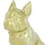 Crosby St. Gold French Bulldog Outdoor Garden Statue, 7"