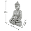 Found & Fable Silver Solar Buddha, 26"