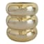 Crosby St. Indoor Gold Modern Rib Planter, 6"