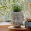 Found & Fable Indoor Buddha Cement Planter, 7"