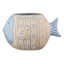 Indoor Fish Ceramic Planter, 8"
