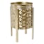 Gold Metal Planter with Stand, Medium