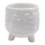 Honeybloom Indoor White Footed Ceramic Planter, 4"