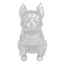 Crosby St. Silver French Outdoor Bulldog, 6.5"