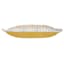 Honeybloom Yellow & White Stitch Woven Lumbar Outdoor Throw Pillow, 14x24