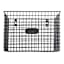 Black Metal Wire Wall Basket, Medium