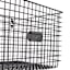 Black Metal Wire Wall Basket, Medium