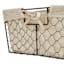 Metal Wire Storage Basket with Burlap Liner, Large