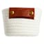 Trist 2-Piece White Rectangle Bins, Medium