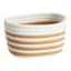 Glam Tan Stripe Rectangle Bins-Medium
