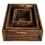 Brown Wooden Storage Crate, Large