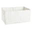 White Paper Rope Rectangle Storage Basket, Large