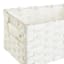 White Paper Rope Rectangle Storage Basket, Small