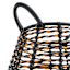 Rocco Black & Natural Rattan Storage Basket, Medium