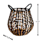 Rocco Black & Natural Rattan Storage Basket, Medium