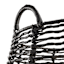 Rocco Black Rattan Storage Basket, Large