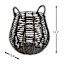 Rocco Black Rattan Storage Basket, Medium