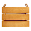 Honeybloom Natural Wooden Storage Basket, Large