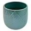 Oh Joy! Indoor Mila Teal Ribbed Planter, 6"