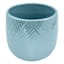 Oh Joy! Indoor Mila Blue Ribbed Iridescent Planter, 6"