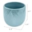 Oh Joy! Indoor Mila Blue Ribbed Iridescent Planter, 6"