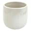 Oh Joy! Indoor Mila White Iridescent Ribbed Planter, 6"