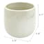 Oh Joy! Indoor Mila White Iridescent Ribbed Planter, 6"