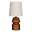 Black Spindle Mini Table Lamp with Shade, 13"