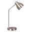 Silver Metal Desk Lamp With Wireless Charging 20In