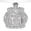 Providence Clear Glass Spindle Mini Table Lamp with Shade, 13"