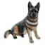 German Sheperd Outdoor Garden Statue, 16"