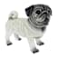 Pug Outdoor Garden Statue, 12"