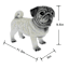 Pug Outdoor Garden Statue, 12"