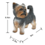 Yorkshire Terrier Outdoor Garden Statue, 10"