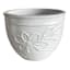 White Flora Outdoor Planter, Large