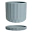 Indoor Blue Ribbed Planter, 6"