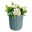 Indoor Blue Ribbed Planter, 6"