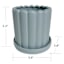 Indoor Blue Scallop Planter, 5"