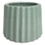 Indoor Green Ribbed Planter, 4"