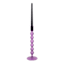 Purple Bubble Glass Taper Candle Holder, 11"