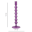 Purple Bubble Glass Taper Candle Holder, 11"