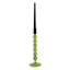 Green Bubble Glass Taper Candle Holder, 11"