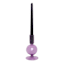 Purple Bubble Glass Taper Candle Holder, 6"