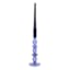 Blue Bubble Glass Taper Candle Holder, 10"