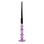 Purple Bubble Glass Taper Candle Holder, 10"