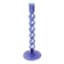 Blue Bubble Glass Taper Candle Holder, 11"