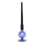 Blue Bubble Glass Taper Candle Holder, 6"