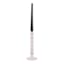 Clear Bubble Glass Taper Candle Holder, 11"