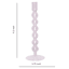 Clear Bubble Glass Taper Candle Holder, 11"